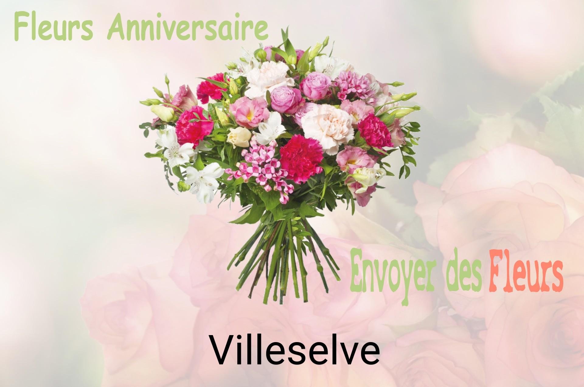 Bouquet de fleurs d’anniversaire livré à Villeselve
